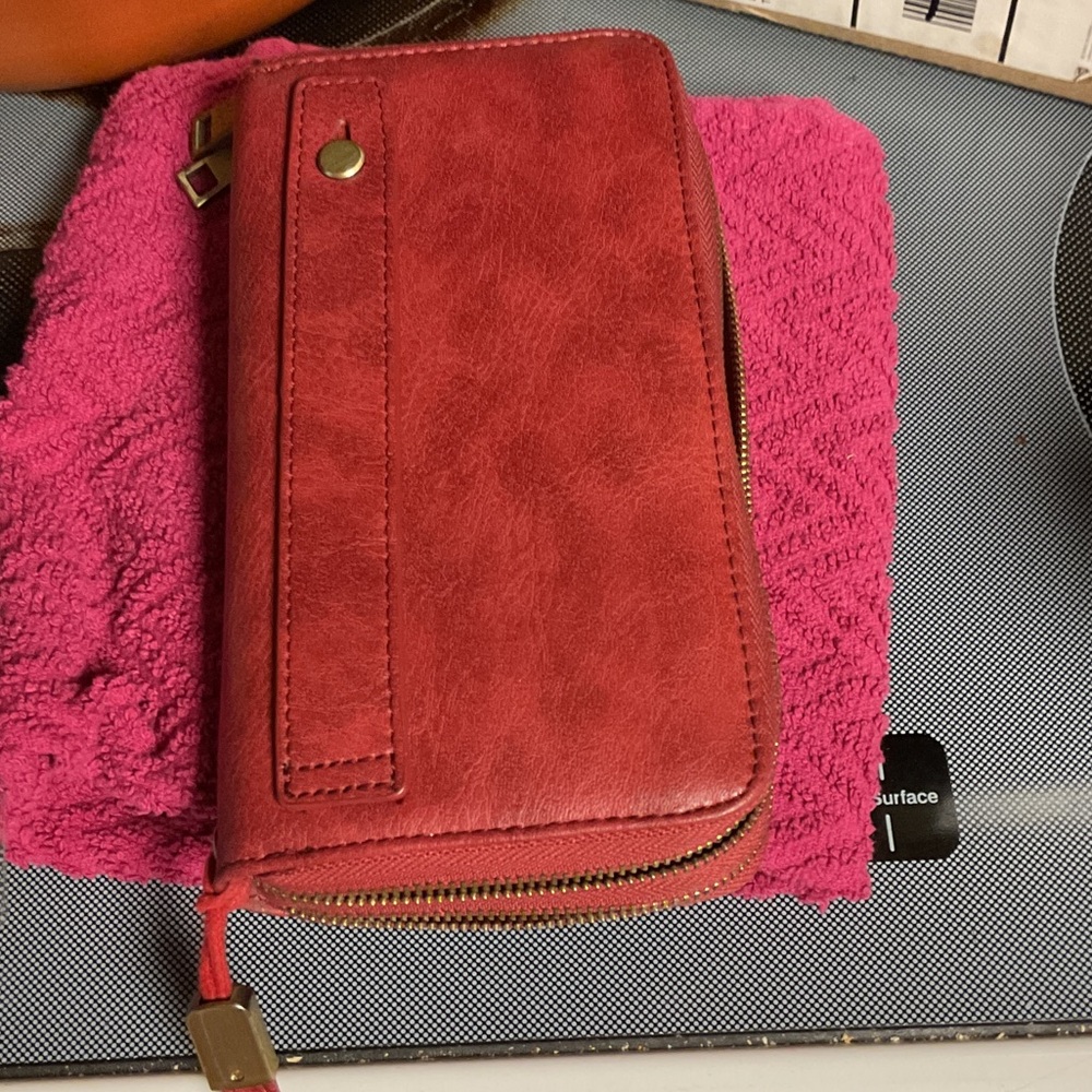 Red Leather Women's Wallet